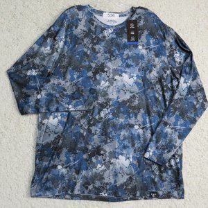 LaKota* Men's Long‎ Sleeve Crew Neck Camouflaged Tee Shirt Size~ XL